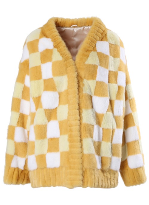 Bubble gum mink coat [Yellow]