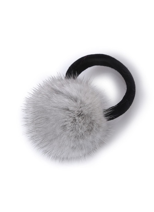 Mink hairband [Grey]