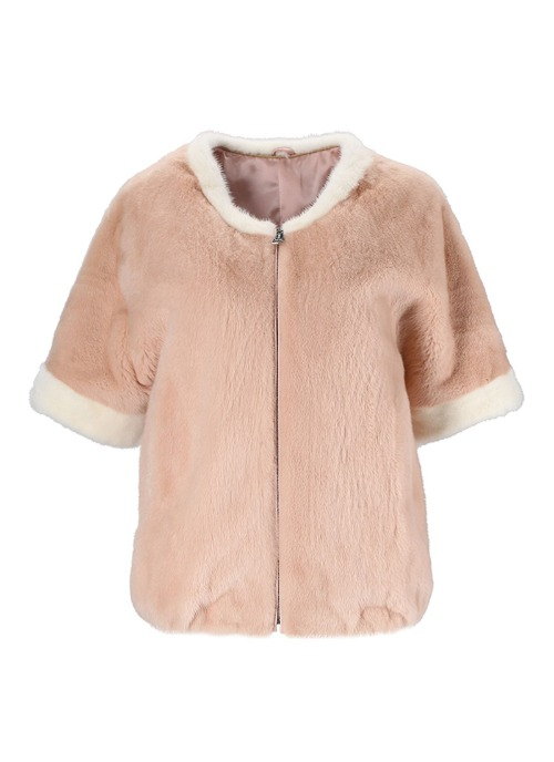 T Mink coat [Pink beige]