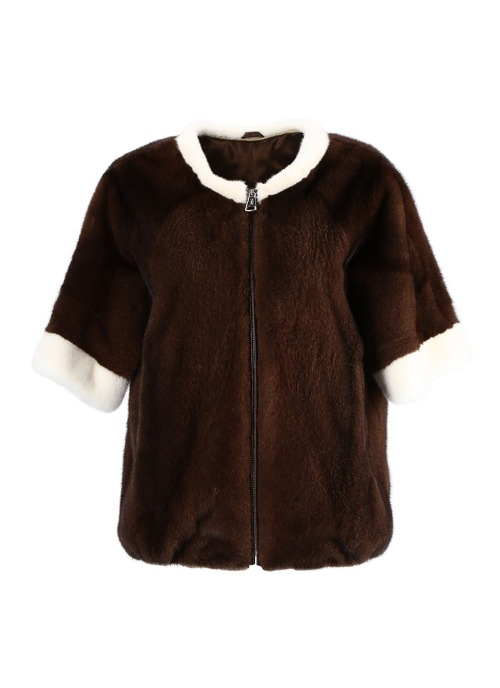 T Mink coat [Brown]