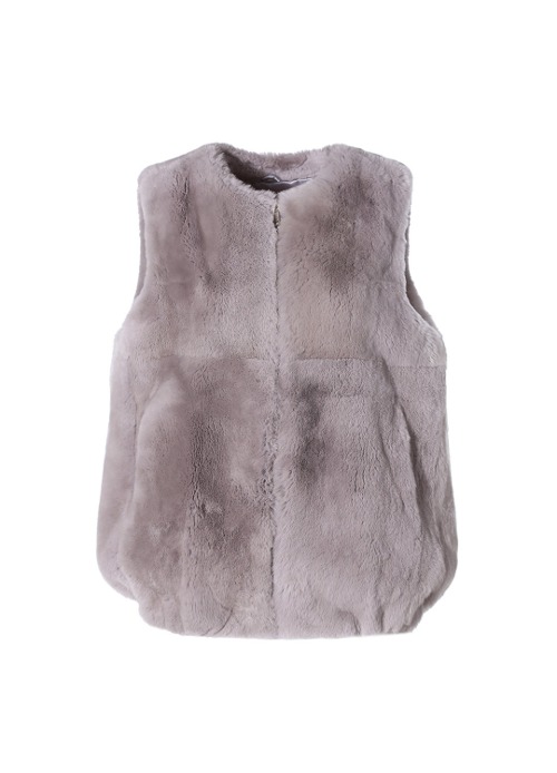 Fur vest [Grey]