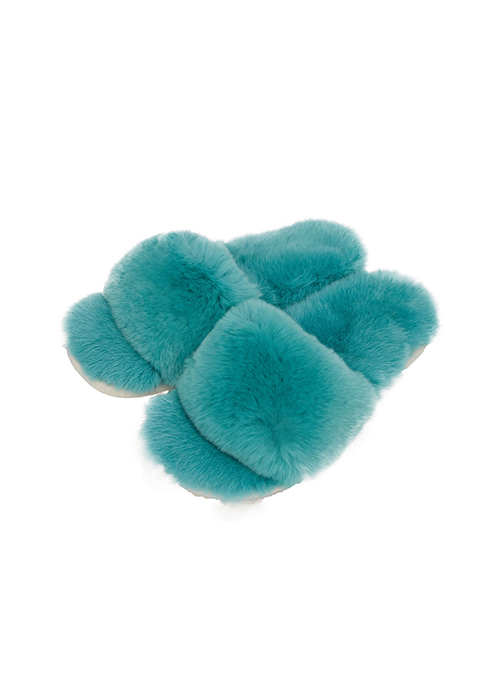 Kids Fur slipper [Emerald]