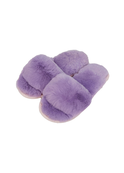 Fur slipper [Baby purple]
