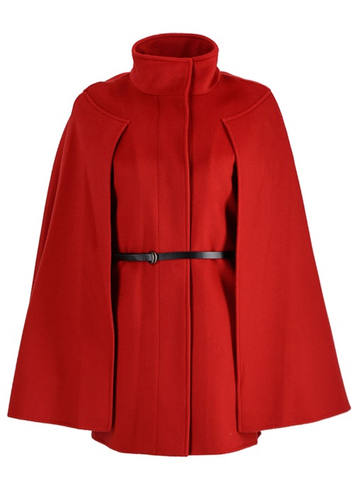 Cashmere cape [Red]