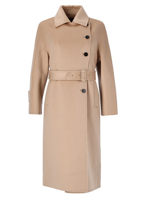 D Cashmere coat [Beige]