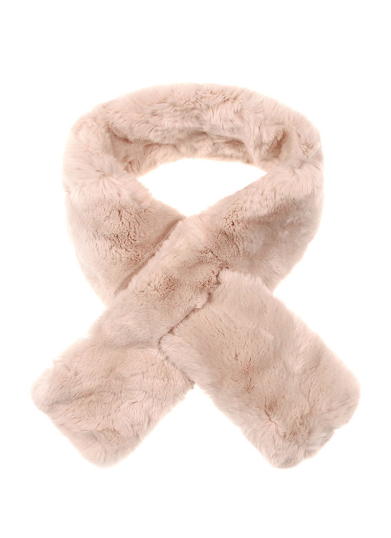 Fur scarf [Beige]