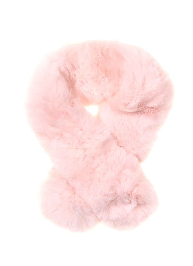 Mini fur scarf [Baby pink]