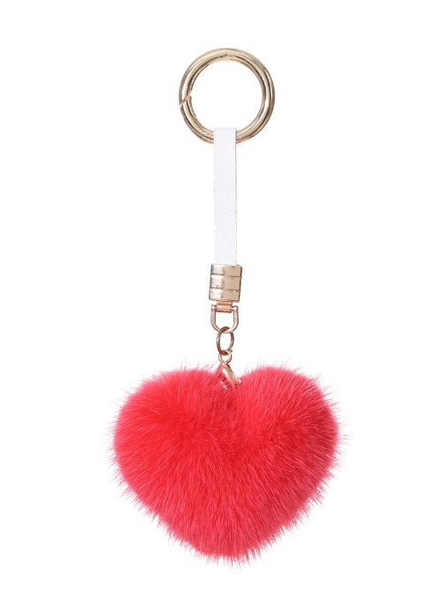 Mink cutie key ring [Hot pink]