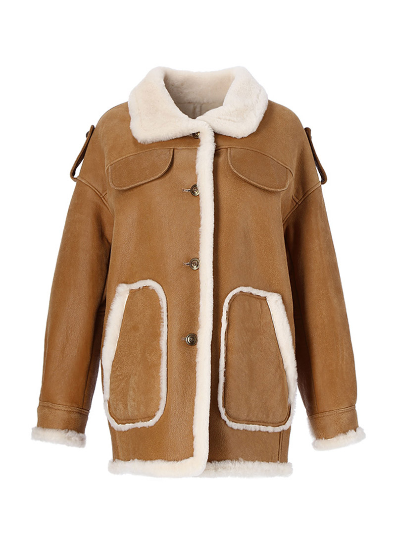 (샘플상품) Army lamb coat [Brown] [2/8~2/12 open] 정상가: 2,300,000 할인가: 990,000