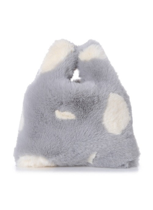 [ZURUVI] Z.B Fur bag [Ivory &amp; grey]