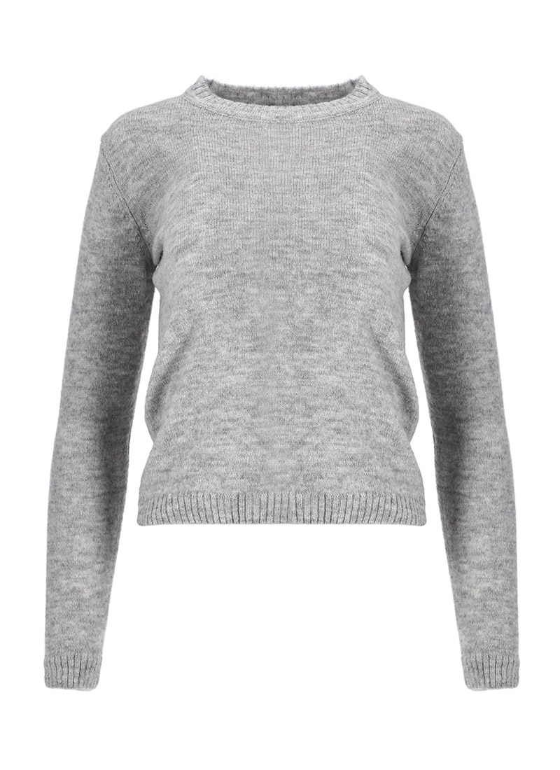 Basic mohair knit-T [Grey]