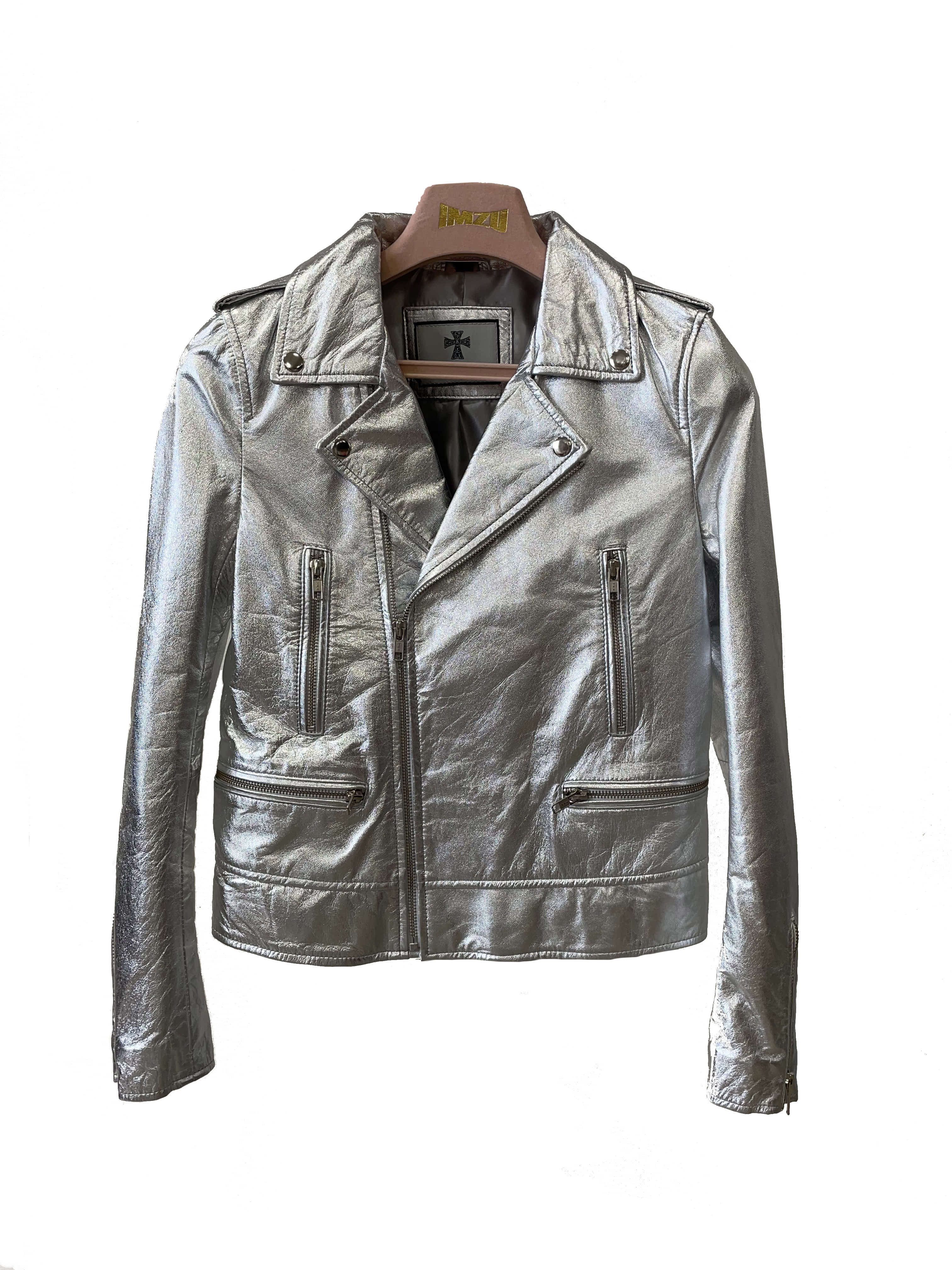 Metal leather jacket
