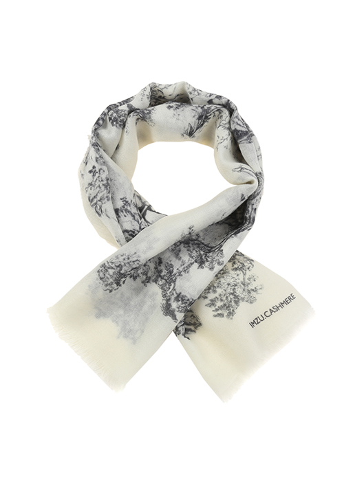 Cashmere scarf [Ivory]