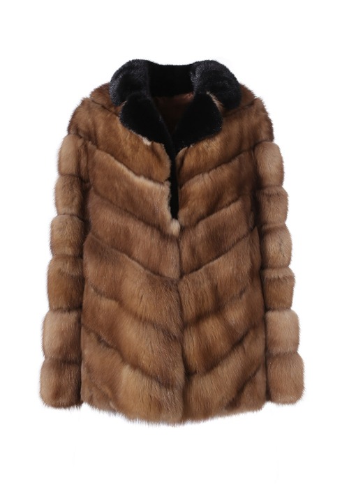 Black mink sable coat