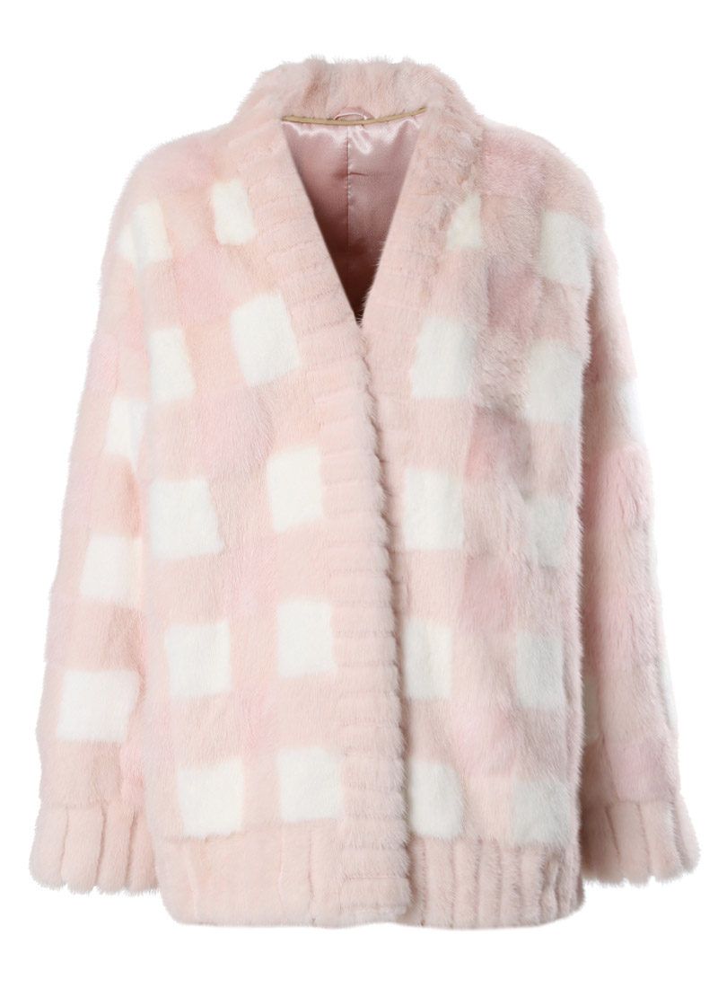 Bubble gum mink coat [Baby pink]