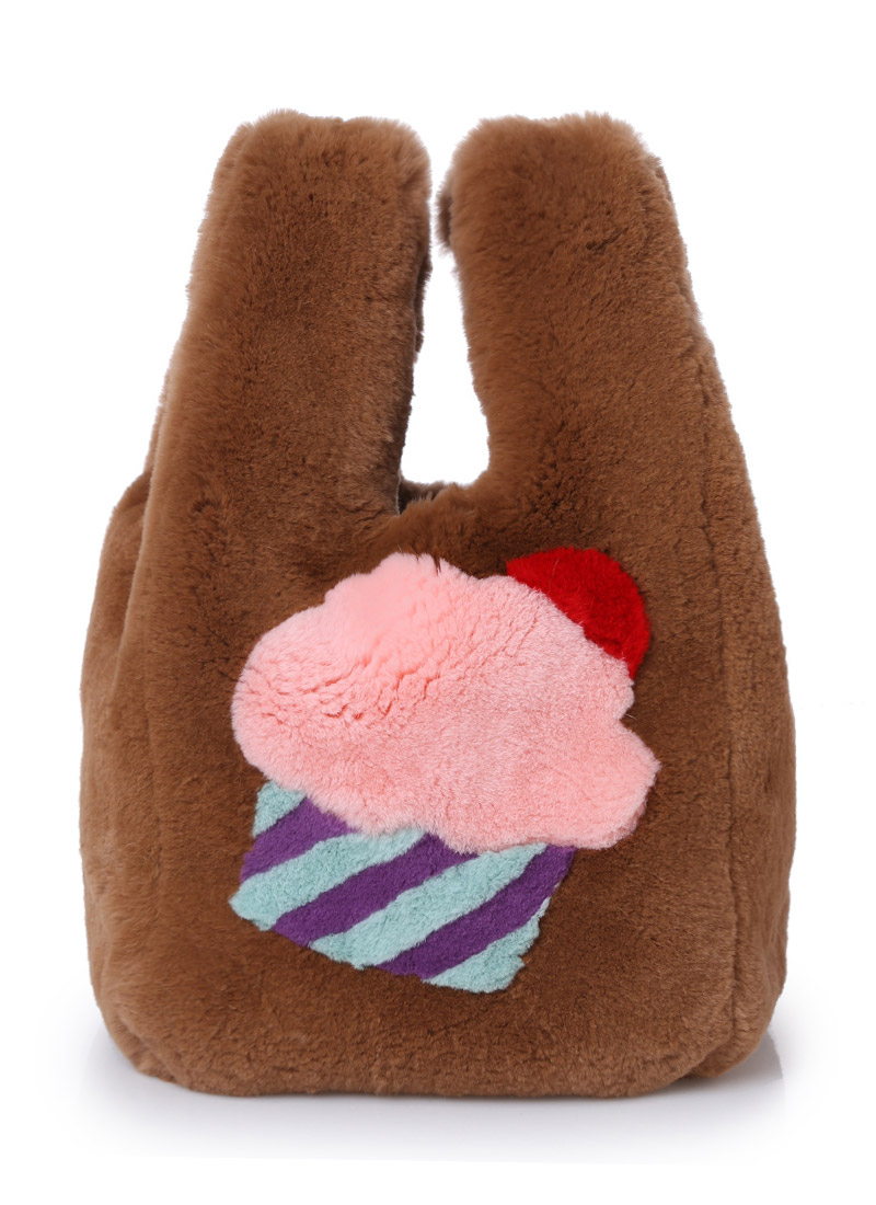 Cupcake fur bag