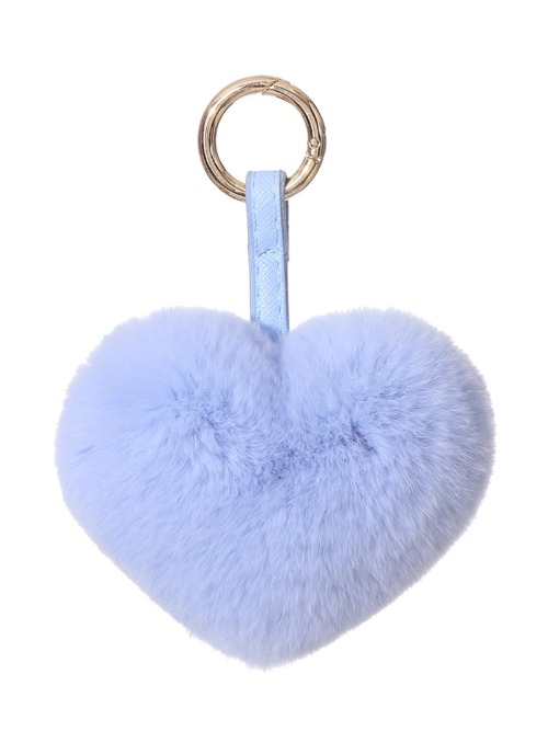 Rex heart key ring [Baby blue]