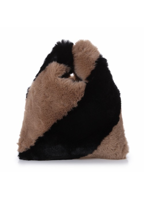 [ZURUVI] Z.S Fur bag [Brown &amp; black]