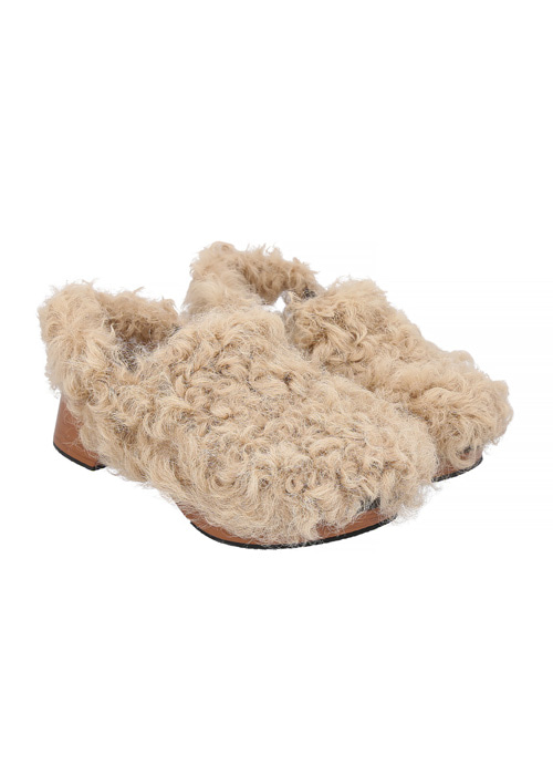 [B급상품] Lamb fur clog [Beige] / 2/27(화) - 2/29(목) 정상가 ￦473,000 -&gt; 할인가 ￦100,000